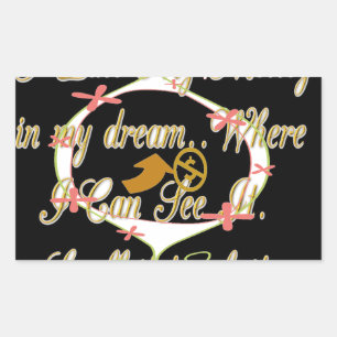 Sticker Rectangulaire L'argent parle dans mes rêves et je l'aime.png