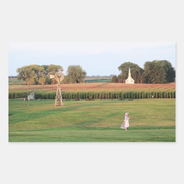 Sticker Rectangulaire Laura Ingalls Wilder Family Homestead à DeSmet SD (Devant)