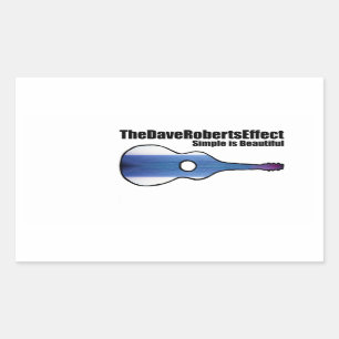Sticker Rectangulaire L'autocollant de PE d'effet de Dave Roberts