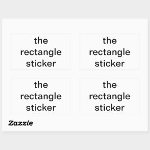 Sticker Rectangulaire l'autocollant du rectangle