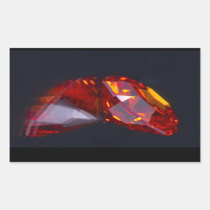 Sticker Rectangulaire L'autocollant Jewels rectangulaire