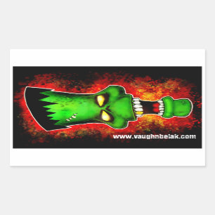 Sticker Rectangulaire L'autocollant monstre de Frankenstein