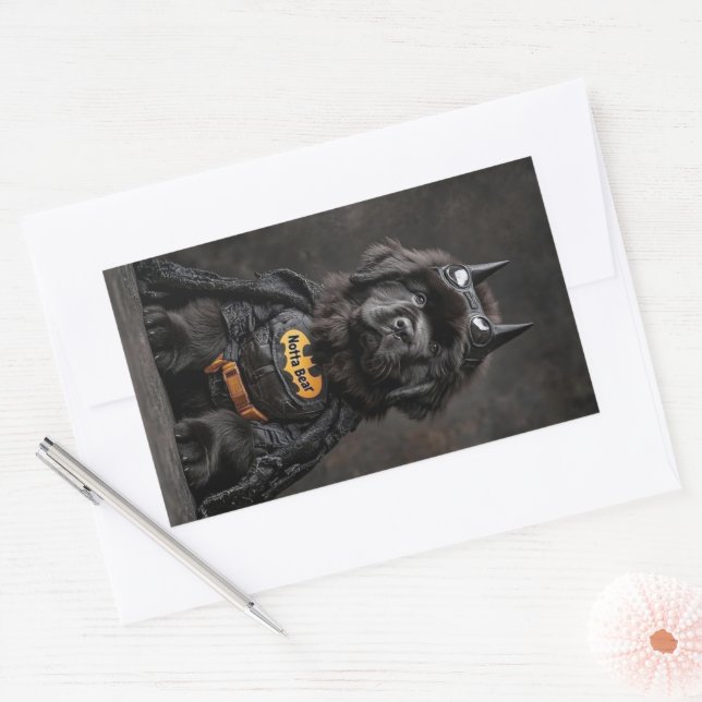 Sticker Rectangulaire L'autocollant The Bark Knight (Enveloppe)