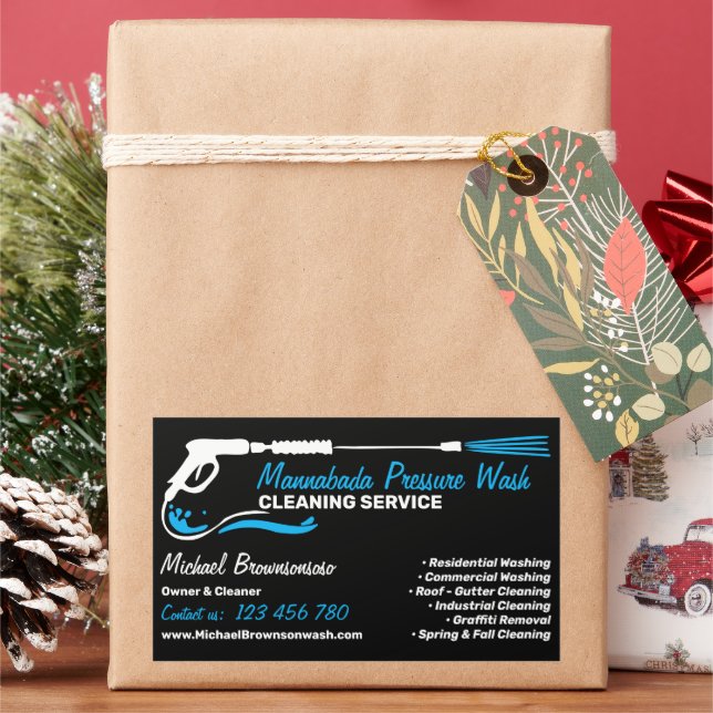 Sticker Rectangulaire Lavage de pression (vacances)