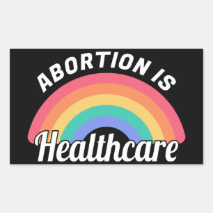 Sticker Rectangulaire L'avortement est un service de santé I
