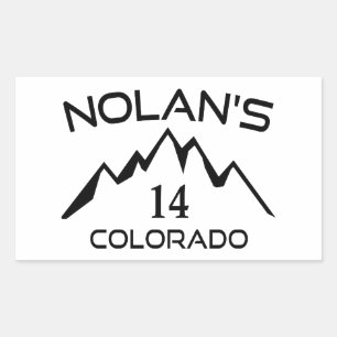 Sticker Rectangulaire Le 14 Colorado de Nolan