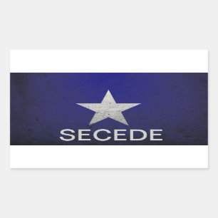 Sticker Rectangulaire Le bleu mignon font cécession
