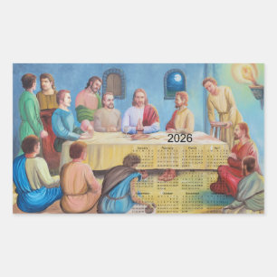 Sticker Rectangulaire Le calendrier de la Cène 2026
