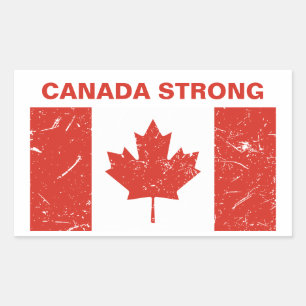 Sticker Rectangulaire Le Canada fort