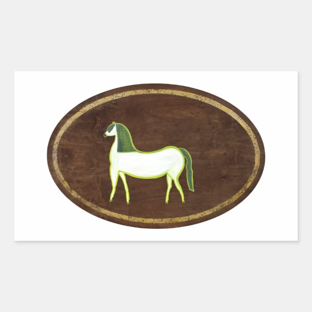Sticker Rectangulaire Le Cheval 2009 (Devant)
