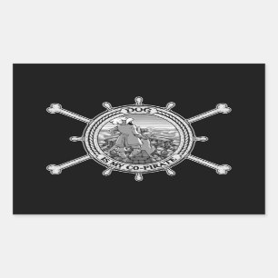 Sticker Rectangulaire Le Chien Est Mon Copère