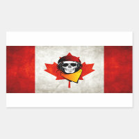 Le crâne rebelle du Canada est en détresse Drapeau