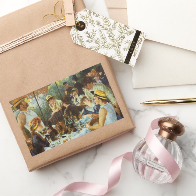 Sticker Rectangulaire Le déjeuner des canotiers de Pierre Renoir (Cadeaux)
