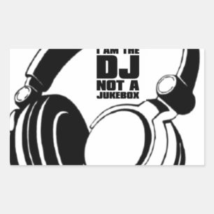 STICKER RECTANGULAIRE LE DJ KLASH-GEAR - LE DJ AUCUNES DEMANDES