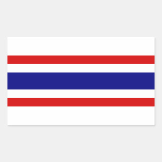 Sticker Rectangulaire Le drapeau de la Thaïlande