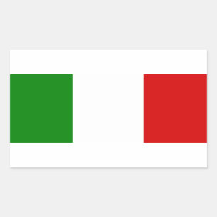 Sticker Rectangulaire Le drapeau italien
