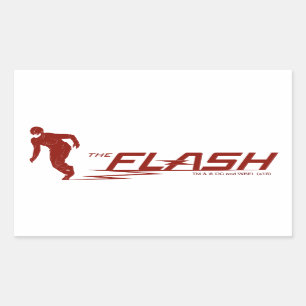 Sticker Rectangulaire Le Flash   Logo du nom du super héros