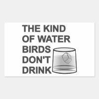 Le genre d'oiseaux aquatiques ne boivent pas