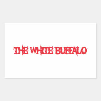Sticker Rectangulaire le groupe de bisons blancs