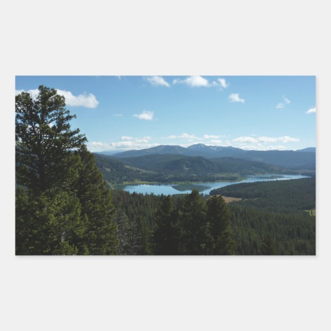 Sticker Rectangulaire Le lac Two Ocean du parc national de Grand Teton (Devant)