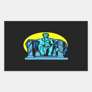 Sticker Rectangulaire Le Lincoln Memorial