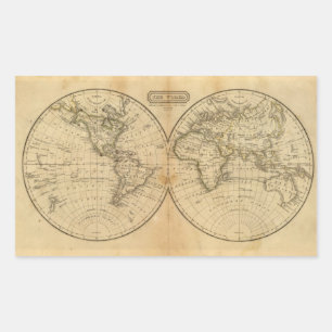 Sticker Rectangulaire Le Monde 2