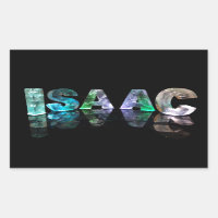 Le nom Isaac en lumières 3D (Photographie)