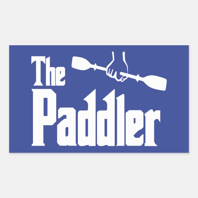 Sticker Rectangulaire Le Paddler (Devant)