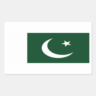 Sticker Rectangulaire Le Pakistan/drapeau pakistanais
