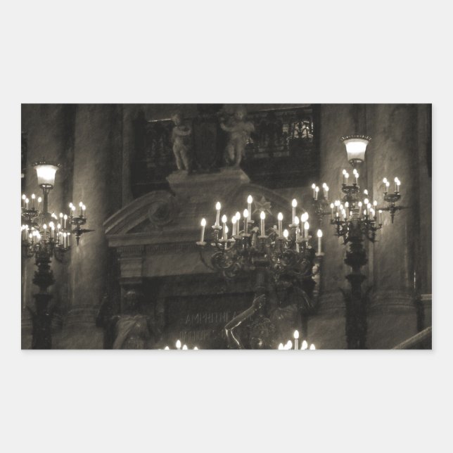 Sticker Rectangulaire Le Palais Garnier Paris (Devant)