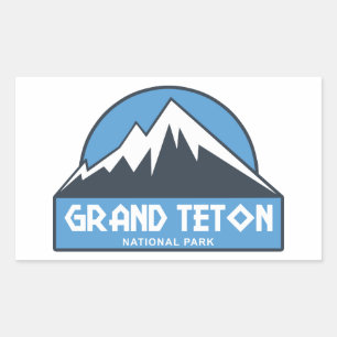 Sticker Rectangulaire Le Parc national de Grand Teton
