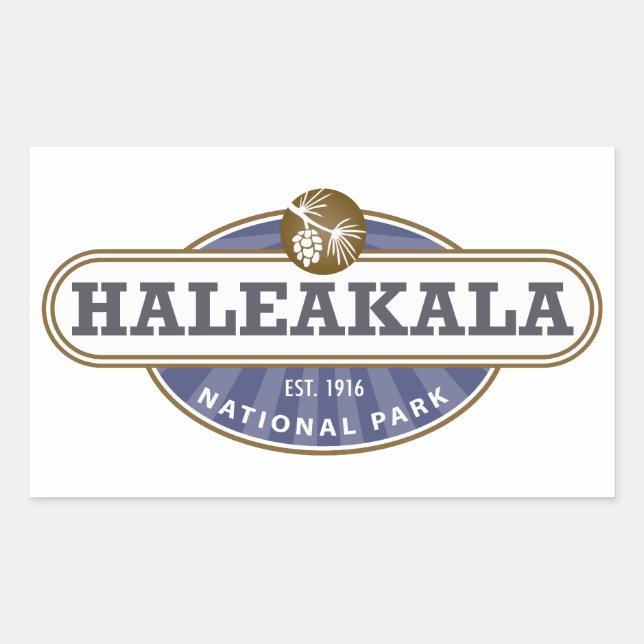 Sticker Rectangulaire Le Parc national de Haleakala (Devant)