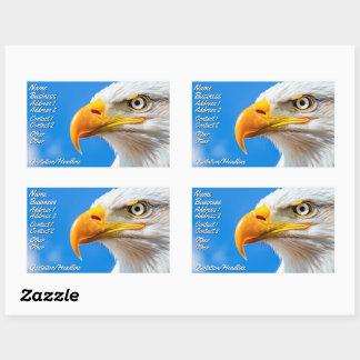 Sticker Rectangulaire Le pays des Libres, foyer des Courageux