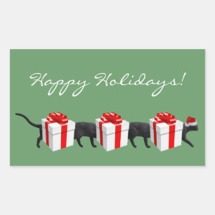 Sticker Rectangulaire Le plus long chat du monde