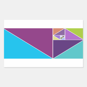 Sticker Rectangulaire Le ratio d'or