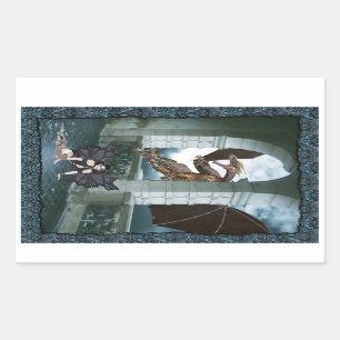 Sticker Rectangulaire Le repaire du Dragon