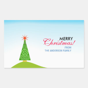 Sticker Rectangulaire Le Sapin