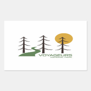 Sticker Rectangulaire Le sentier du parc national des Voyageurs