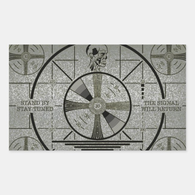 Sticker Rectangulaire Le Signal Reviendra (Devant)