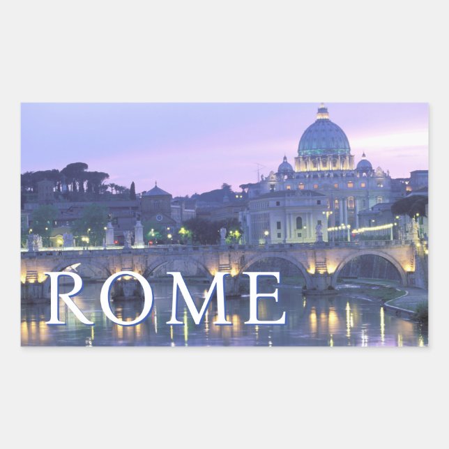 Sticker Rectangulaire Le Vatican | Rome, Italie (Devant)