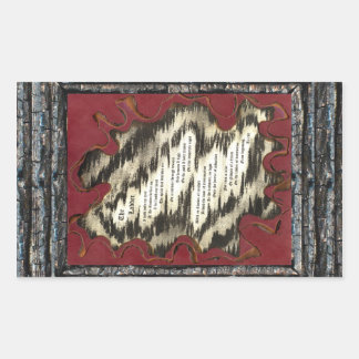 Sticker Rectangulaire L'échelle