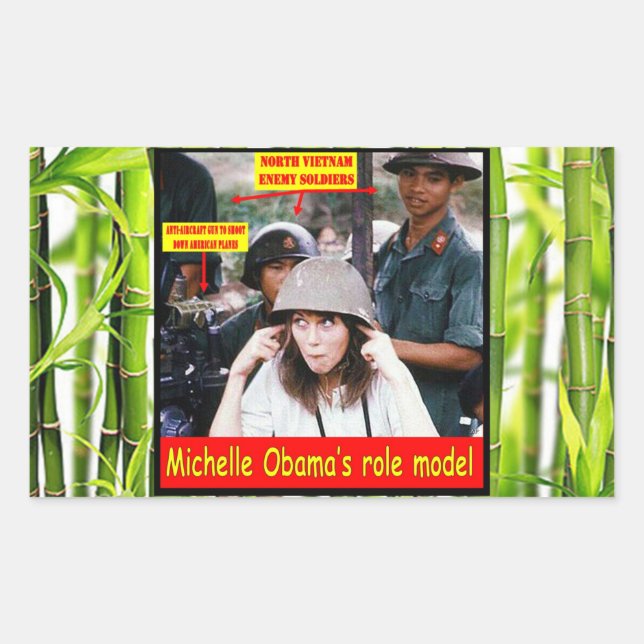 STICKER RECTANGULAIRE LEÇON D'HISTOIRE POUR LES JEUNES AMÉRICAINS (Devant)