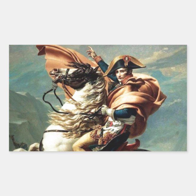 Sticker Rectangulaire L'empereur Napoléon Boneparte de France (Devant)