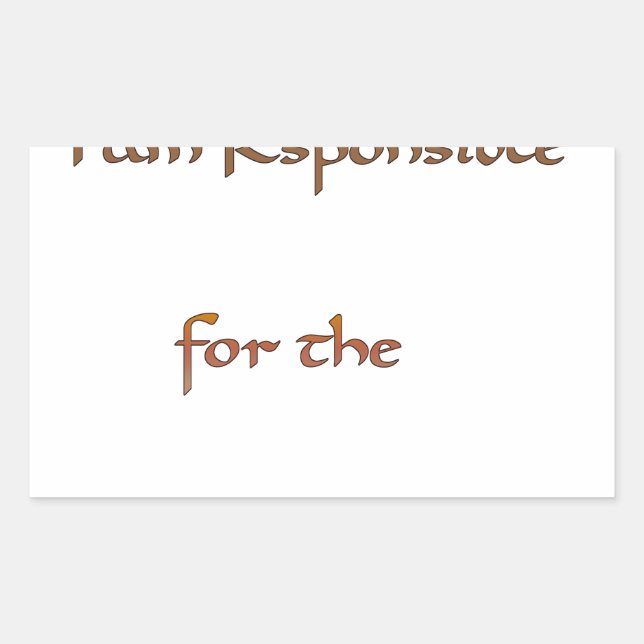 Sticker Rectangulaire L'énergie à l'intérieur : l'énergie compte (Devant)