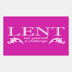 Sticker Rectangulaire Lent - Relevez-vous un défi