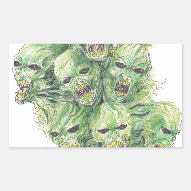 Sticker Rectangulaire Les Âmes De L'Art Morts (Devant)