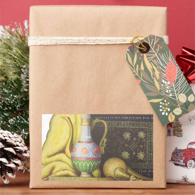 Sticker Rectangulaire Les artefacts égyptiens : Les secrets des pharaons (vacances)