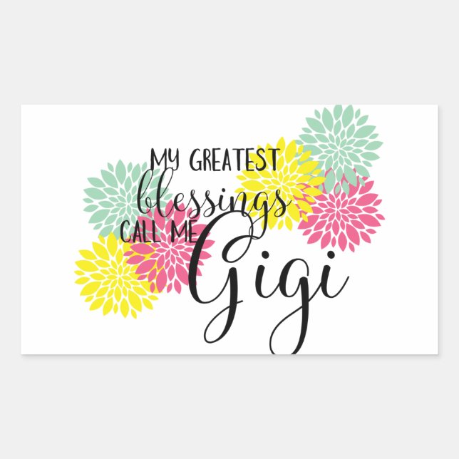 Sticker Rectangulaire Les bénédictions de Gigi (Devant)