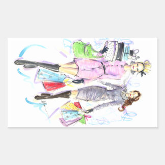 Sticker Rectangulaire Les Casques de Santa