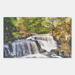 STICKER RECTANGULAIRE LES CHUTES D'EAU